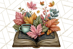 Cozy Chapters Coffee Books Nature Clipart PNG Graphics Product Image 5