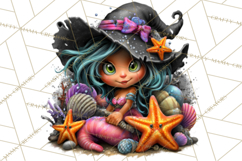 Cute Summerween Beach Monster PNG Clipart Product Image 5