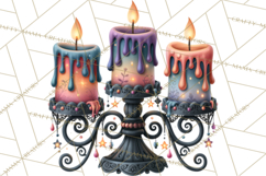 Gothic Fall Clipart PNG Dark Autumn Illustrations Product Image 2