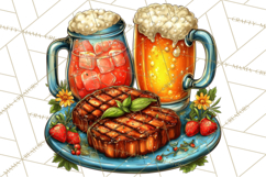Summer BBQ Beer &amp; Grilling Clipart, Barbecue Png Files Product Image 5