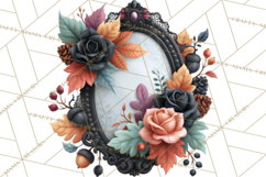 Gothic Fall Clipart PNG Dark Autumn Illustrations Product Image 2
