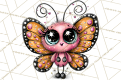 Cute Butterfly Characters Clipart, Spring Png Product Image 5