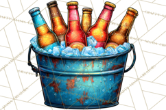 Summer BBQ Beer &amp; Grilling Clipart, Barbecue Png Files Product Image 2