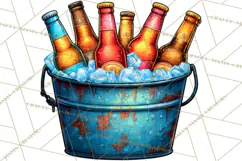 Summer BBQ Beer & Grilling Clipart, Barbecue Png Files Product Image 2