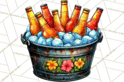 Summer BBQ Beer & Grilling Clipart, Barbecue Png Files Product Image 3