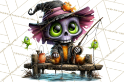 Cute Summerween Beach Monster PNG Clipart Product Image 4