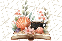 Cozy Chapters Coffee Books Nature Clipart PNG Graphics Product Image 4