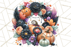Gothic Fall Clipart PNG Dark Autumn Illustrations Product Image 2