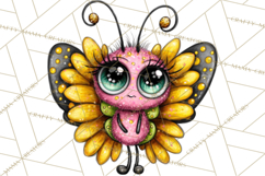 Cute Butterfly Characters Clipart, Spring Png Product Image 5
