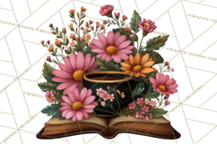 Cozy Chapters Coffee Books Nature Clipart PNG Graphics Product Image 5