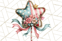 Patriotic Backyard BBQ Clipart and 4th of July Cookout Art Product Image 3