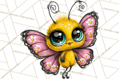 Cute Butterfly Characters Clipart, Spring Png Product Image 4