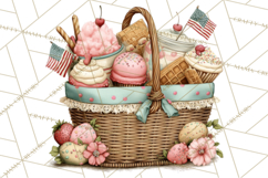 Patriotic Backyard BBQ Clipart and 4th of July Cookout Art Product Image 4