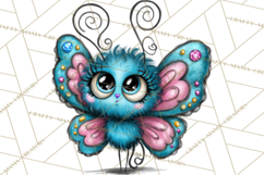Cute Butterfly Characters Clipart, Spring Png Product Image 5
