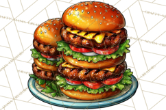 Summer BBQ Beer &amp; Grilling Clipart, Barbecue Png Files Product Image 5