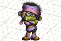 Funny Easter Monsters Clipart, Monster Easter PNG File Product Image 2