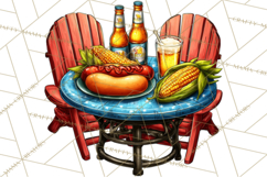 Summer BBQ Beer &amp; Grilling Clipart, Barbecue Png Files Product Image 2