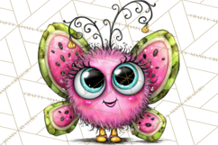 Cute Butterfly Characters Clipart, Spring Png Product Image 3