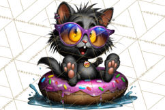 Cute Summerween Beach Monster PNG Clipart Product Image 2