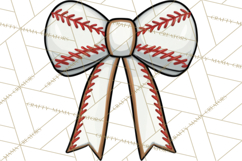 Sports Bows Clipart, Sports Bow PNG, Baseball Png Bow Product Image 2