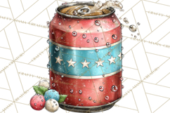 Patriotic Backyard BBQ Clipart and 4th of July Cookout Art Product Image 2