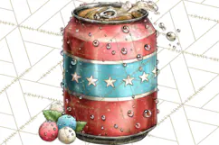 Patriotic Backyard BBQ Clipart and 4th of July Cookout Art Product Image 2