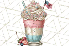 Patriotic Backyard BBQ Clipart and 4th of July Cookout Art Product Image 4