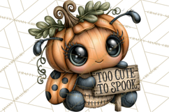 Cute Halloween Insects Clipart PNG Product Image 4