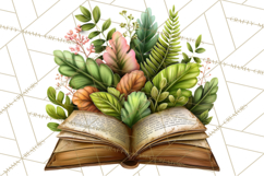 Cozy Chapters Coffee Books Nature Clipart PNG Graphics Product Image 4
