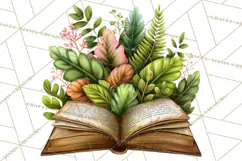 Cozy Chapters Coffee Books Nature Clipart PNG Graphics Product Image 4