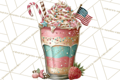Patriotic Backyard BBQ Clipart and 4th of July Cookout Art Product Image 5