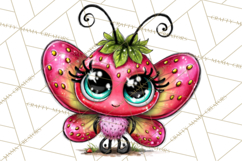 Cute Butterfly Characters Clipart, Spring Png Product Image 5