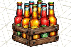 Summer BBQ Beer & Grilling Clipart, Barbecue Png Files Product Image 5