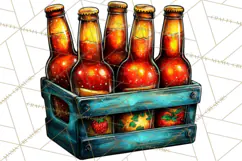 Summer BBQ Beer & Grilling Clipart, Barbecue Png Files Product Image 2