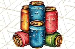Summer BBQ Beer &amp; Grilling Clipart, Barbecue Png Files Product Image 3