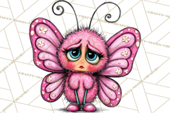 Cute Butterfly Characters Clipart, Spring Png Product Image 4