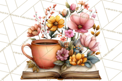 Cozy Chapters Coffee Books Nature Clipart PNG Graphics Product Image 5