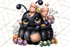 Cute Halloween Insects Clipart PNG Product Image 5