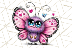 Cute Butterfly Characters Clipart, Spring Png Product Image 2