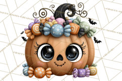 Cute Halloween Insects Clipart PNG Product Image 3