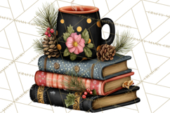Cozy Chapters Coffee Books Nature Clipart PNG Graphics Product Image 3