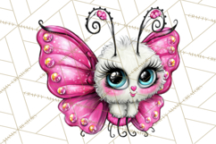 Cute Butterfly Characters Clipart, Spring Png Product Image 4