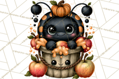 Cute Halloween Insects Clipart PNG Product Image 4