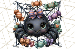 Cute Halloween Insects Clipart PNG Product Image 3