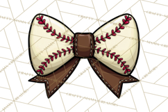 Sports Bows Clipart, Sports Bow PNG, Baseball Png Bow Product Image 3