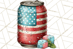 Patriotic Backyard BBQ Clipart and 4th of July Cookout Art Product Image 3