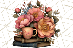 Cozy Chapters Coffee Books Nature Clipart PNG Graphics Product Image 3