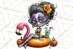 Cute Summerween Beach Monster PNG Clipart Product Image 2