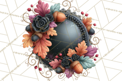 Gothic Fall Clipart PNG Dark Autumn Illustrations Product Image 3