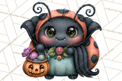 Cute Halloween Insects Clipart PNG Product Image 3